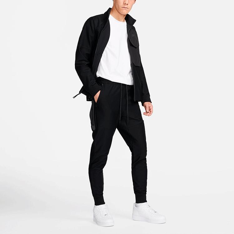 Nike Спортивные спортивные штаны Jogger с эластичным поясом и шнурком для мужчин, черные DD6599-010