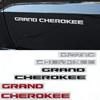 Wlscf9 Подходит для Grand Cherokee 3D ABS Хром Черный Логотип Шильдик Буквы Название автомобиля Значок на дверь Наклейка Аксессуары