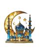 Двумерное акриловое украшение в виде луны, Декор для дома на Рамадан