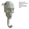 Sturdy Wall Organizer 2Pcs 3D Printed Skull Hook Gothic Dark Mounted Hanger Geometric Personalized Pendant Towel Key Hat Storage Hook for