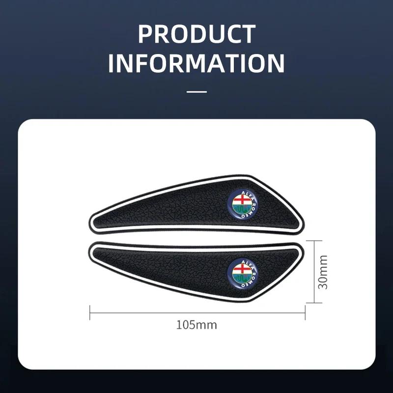Car Stickers For Alfa Romeo 4pcs/set Rubber Bumper Strip Car Door Anti-Collision Emblem Sticker For Alfa Romeo 159 Giulietta Giu zxb894