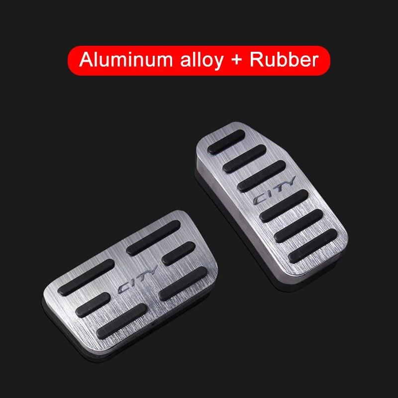 Алюминиевый сплав автомобильная педаль газа топлива педали тормоза накладка накладка для Honda City GM6 2015 2016 2017 2018 аксессуары