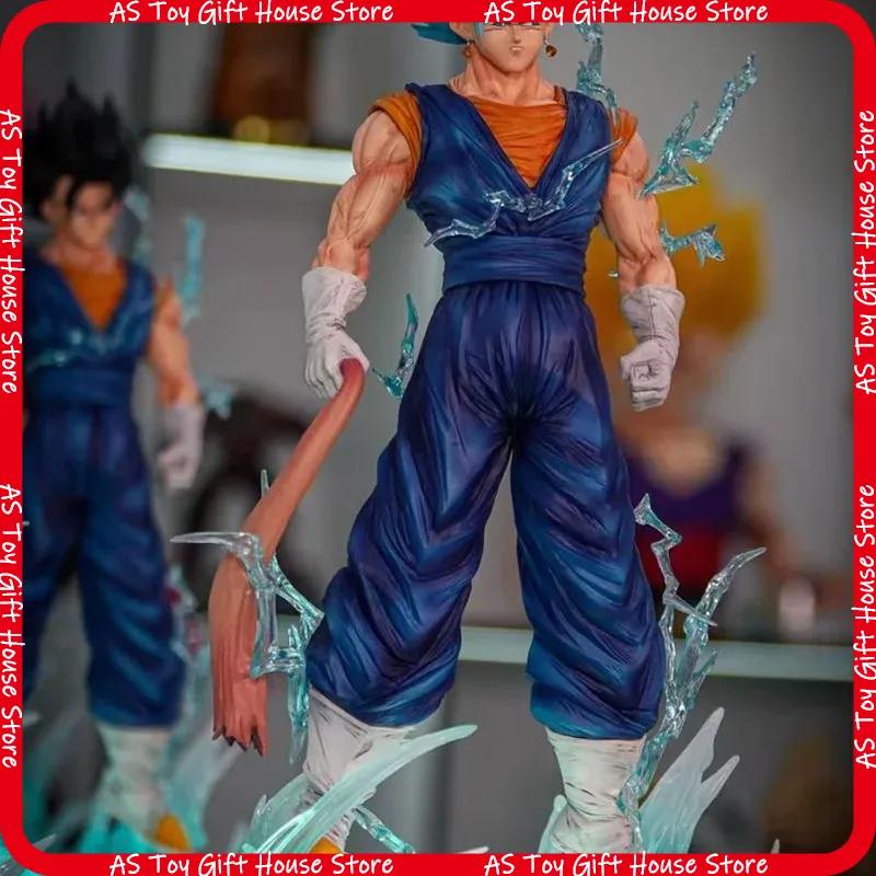Jt Hb Dragon Ball 40 см Новая статуя Светящаяся трехголовая скульптура Версия высшего уровня Фигурка аниме Настольное украшение Подарок для взрослого