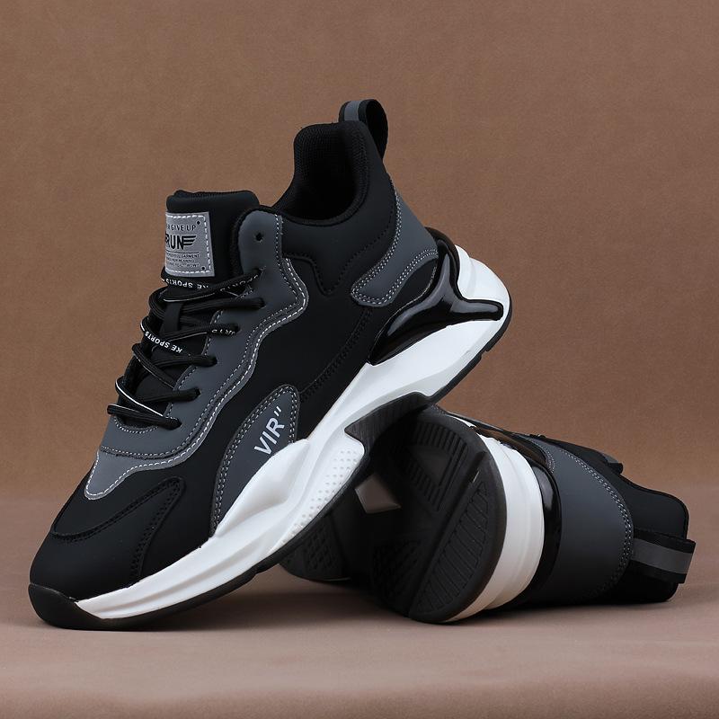 Мужская спортивная обувь на платформе, мужская обувь из кашемира и хлопка, мужская повседневная модная обувь