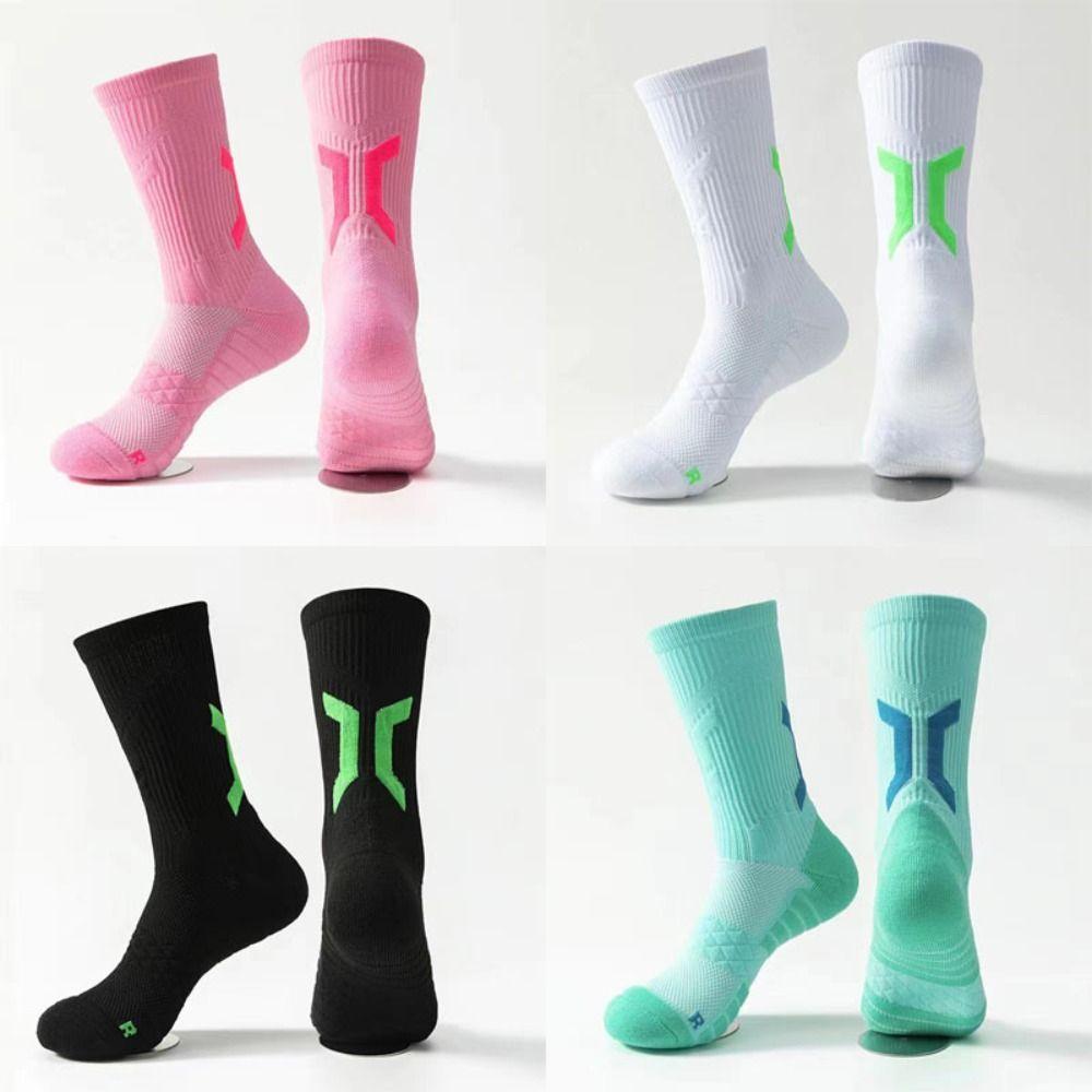 1Pair Towel Sports Socks Breathable Compression Socks New Pressure Sock  Men Women