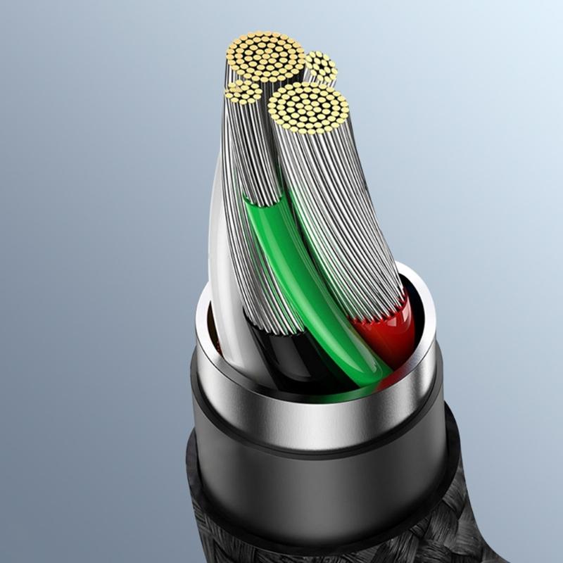 Мини-USB-кабель Быстрая скорость Мини-USB-кабель Кабель для быстрой передачи данных Плетеный нейлоновый шнур для быстрой передачи данных и зарядки