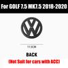 For VW Non-destructive Car Front Radiateor Badge Stickers Rear Trunk Lid Badge Decal For Volkswagen Golf 7.5 VW MK7.5 2018 201 qm3