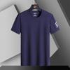 Men's Plus Size Summer Sports Ice Silk T-Shirt – Casual Short-Sleeve Top