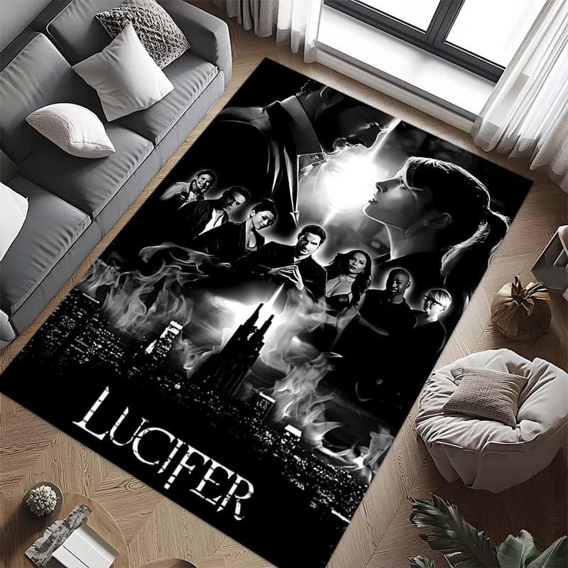 Fiery Romance: Love Amidst Flames carpet floor mats printing Fashion Protective pad Dormitory decoration