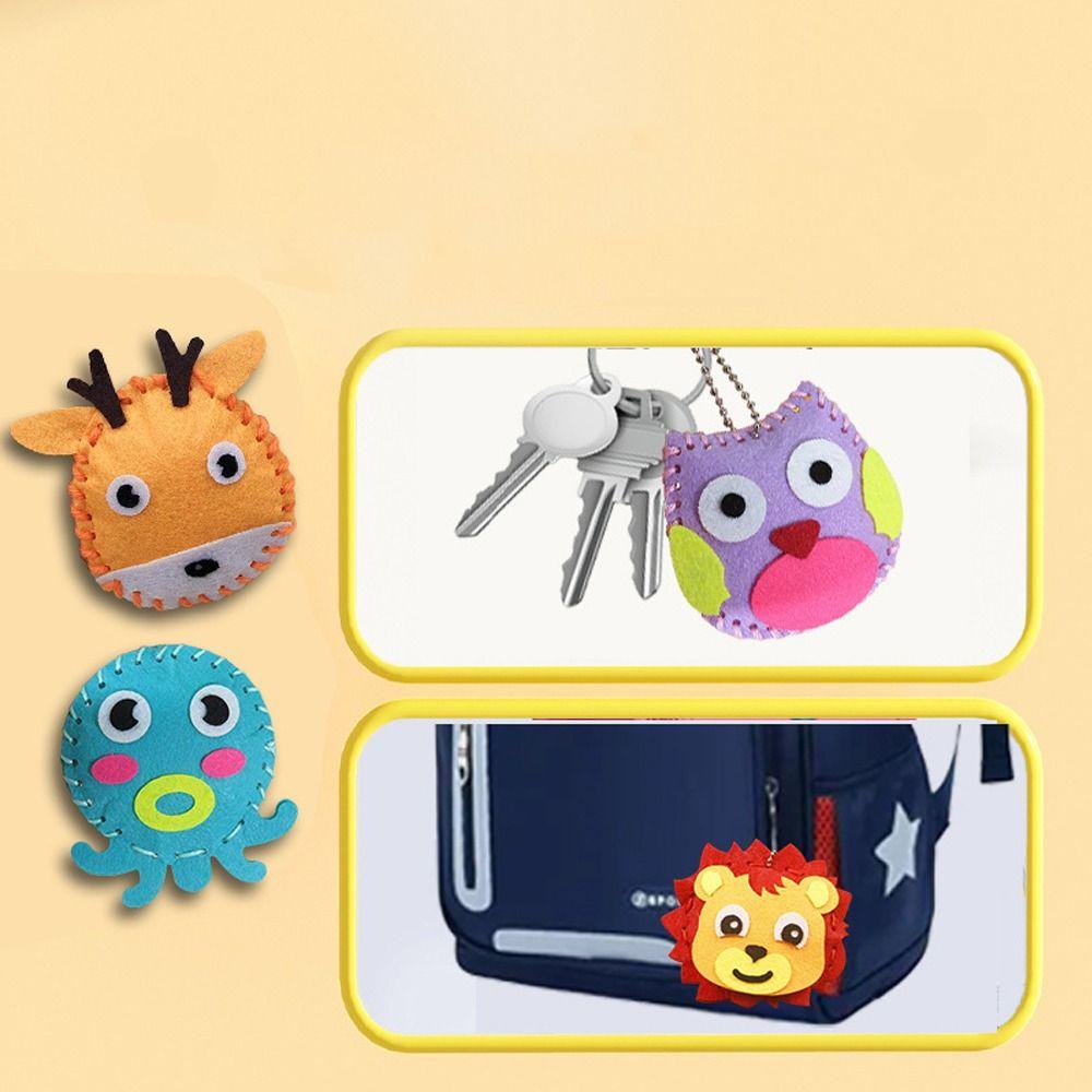 Набор для творчества «Мультяшные животные» Игрушки DIY Детские художественные игрушки Обучающий швейный набор для начинающих