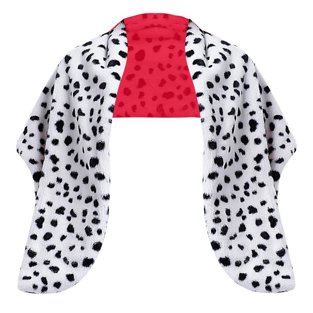 Женская накидка из искусственного меха с пятнистым дизайном, шаль, шарф, костюм для косплея, Хэллоуина, маскарадной вечеринки, выступления