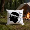 Corsica Corse France Flag Square Throw Pillow Cover Multiple Sizes Soft for Sofa Bedroom Living Room Home Decorative