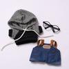 Striple Hoodie Labubu Doll's Cloth Jean Overalls 17cm Plush Dolls Clothes  Cotton Doll Accessories