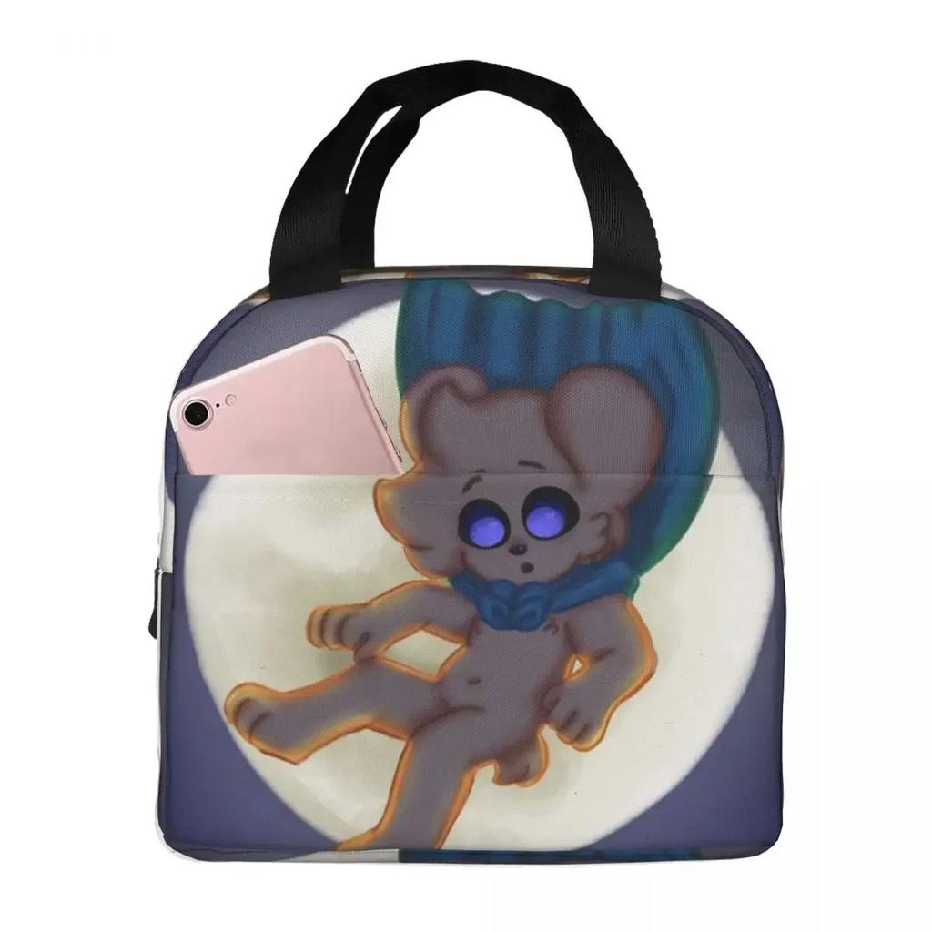 M-Mikecrack-S Mike Cute Yellow Dog Insulated Lunch Bag for Women Children Leakproof Food Boxes Thermal Lunch Box Tote