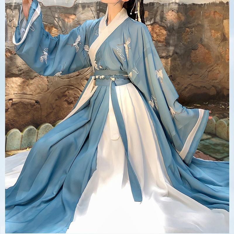 Китайское платье в восточном стиле, костюм феи Ханфу, косплей, древняя традиционная элегантная одежда принцессы династии Тан, одежда для выступлений