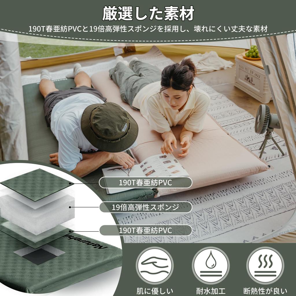 Naturehike Официальный воздушный надувной кемпинговый надувной насос с бесконечной толщиной воды, ультра-спящий автомобиль, спящий в случае стихийного бедствия, можно использовать во всех сумках для хранения, в комплекте коврик,