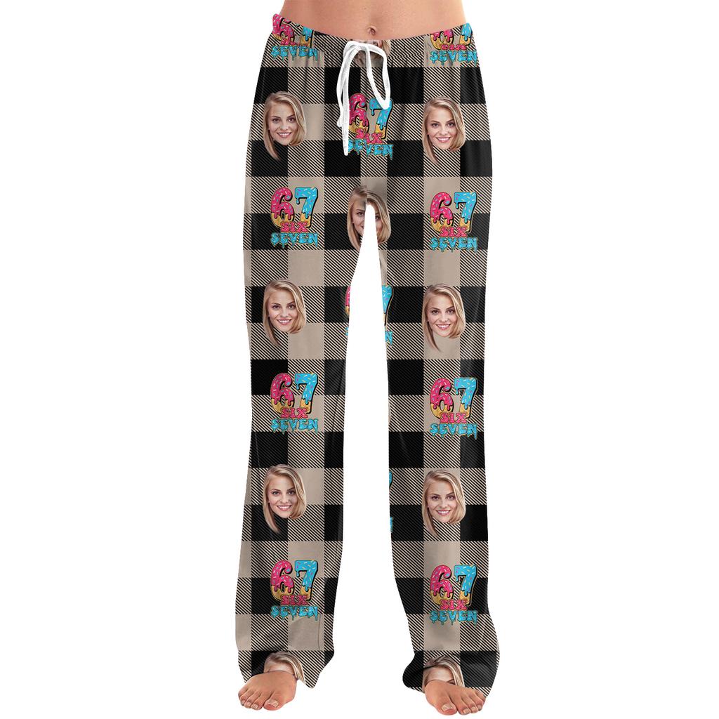 Lined Sweatpants Thermal High Waisted Joggers Bottom Drawstring Trousers With Pockets