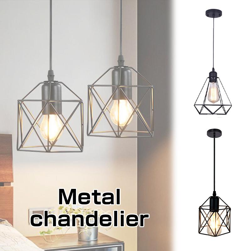 Ретро Простой Современный Металлический Плафон Потолочного Светильника Подвесной Плафон Скандинавский Обеденный Стол Лампа Бар Индустриальный Стиль Абажур