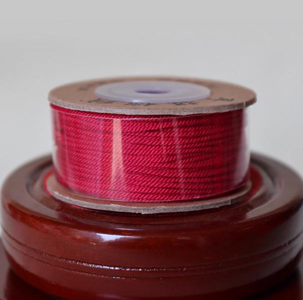 Hand-rubbed Multicolor Cotton Thread for DIY Prayer Beads Bracelet Stringing - Non-Elastic Woven Thread.
