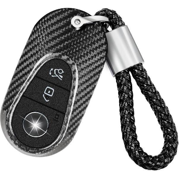 T-carbon Key Fob Cover Compatible with Mercedes Benz Key Case | Real Glass Fiber Key Fob Protector fits for Benz S Class G Class GL A B C E S Class