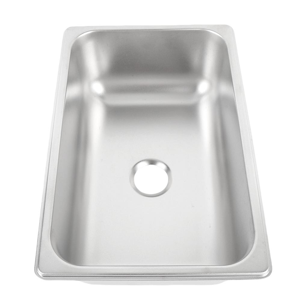 12.44x8.11x3.94дюйма Кухонная мойка из нержавеющей стали 304 с отверстием для слива 40 мм, Барная мойка, Одинарная раковина
