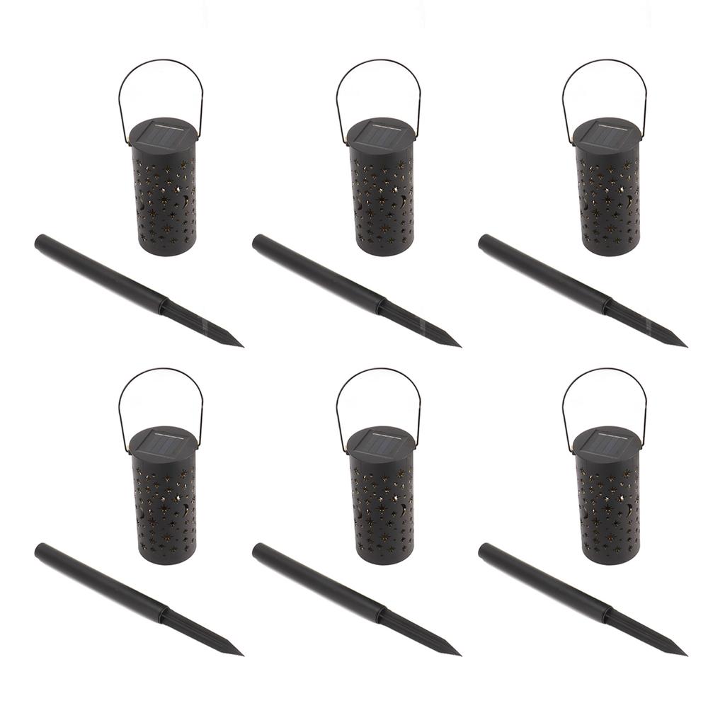 6 Sets LED Solar Garden Lamp Waterproof Light for Landscape Star Moon Ground Plug Lamp for Outdoor
