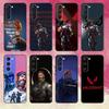 Чехол для телефона V-Valorant Agent B-Brimstone-ES для Samsung Galaxy A73,A72,A71,A70,A53,A52,A51,Другие Мягкий Черный Чехол