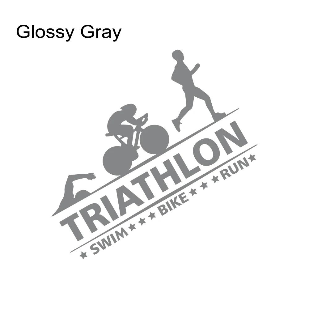 Car Sticker Triathlon Swim Bike Run Athlete Sport Trunk Vinyl Decal Motorcycles Auto DIY Exterior Decoration Sticker Accessories