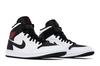 Women's Sneakers Nike Jordan 1 Mid Reverse Black Toe (Women's) White/Gym Red-Black