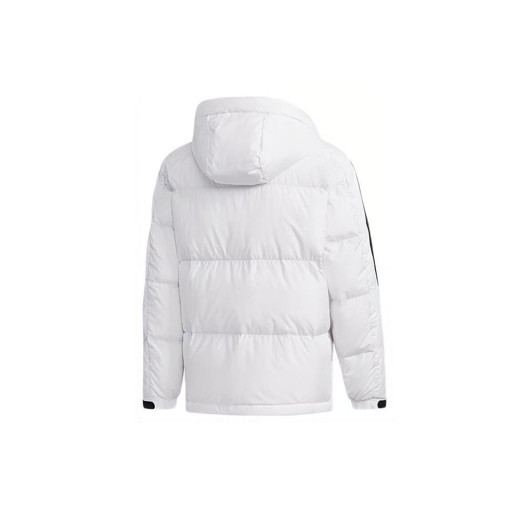 adidas 3ST Puff Down Outdoor protection against cold Stay Warm hooded down Jacket White Men's EH3971