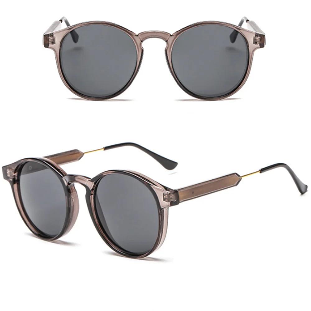 Новый тип поступления круглых солнцезащитных очков ретро мужские женские брендовые дизайнерские солнцезащитные очки винтажное покрытие зеркальные очки для водителей антибликовые