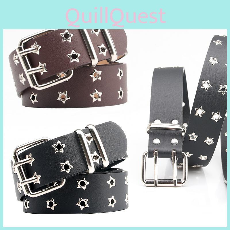 Punk Fashion Pu Belt For Women With Metal Pin Buckle And Multiple Lengths
