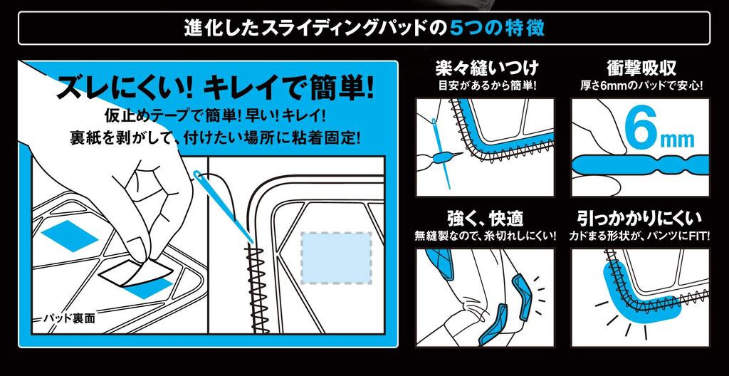 DESCENTE Набор из 2-х наколенников для бейсбольного слайда, размер S, Free C022S (большой), 5, Белый, Размер,