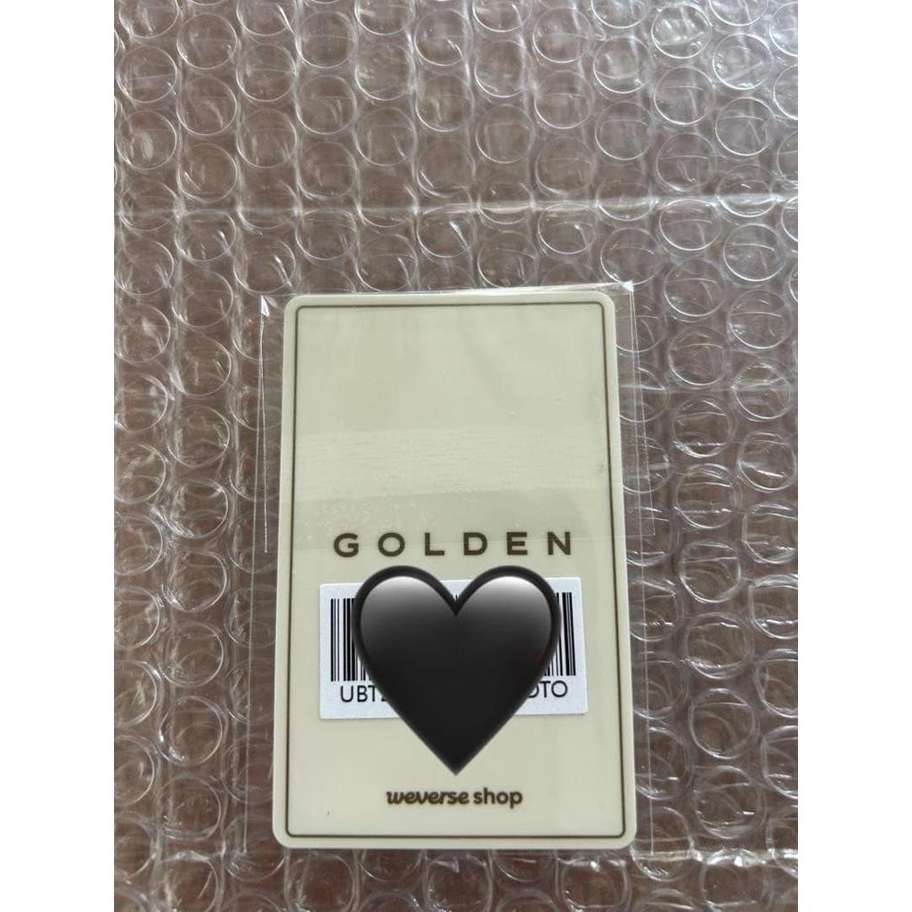 Used BTS Jungkook solo album Golden Weverse exclusive photocard