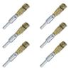 geneX Wire Brush, Electric Drill, Round Shank, Copper Wire, Polishing Brush, Rust Removal, Paint Stripping, Hex Shank, Stainless Steel, 6 Pieces