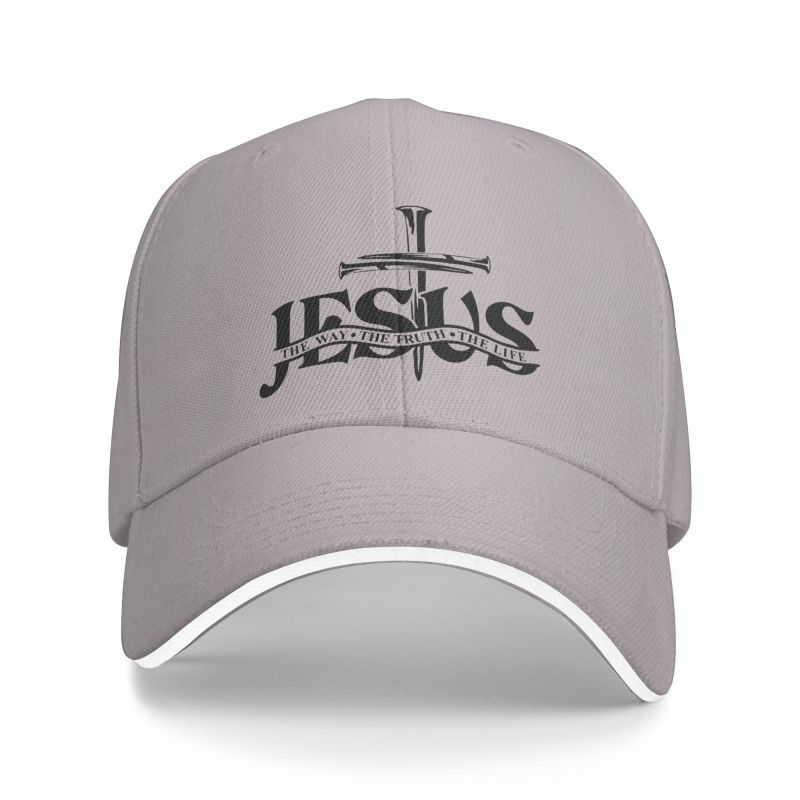 Classic Jesus The Way The Truth The Life Baseball Cap Adult Religion Christian Faith Adjustable Dad Hat Women Unisex Sun Protection