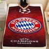 1PC FC Bayern Munich Patterned Flannel Blanket Suitable For All Seasons for Home Decor Warmth and Comfort Gifts Holiday Present