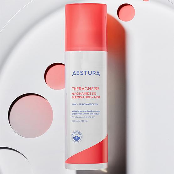 Aestura Theracne 365 Ниацинамид 5% спрей для тела от пятен, 200 мл