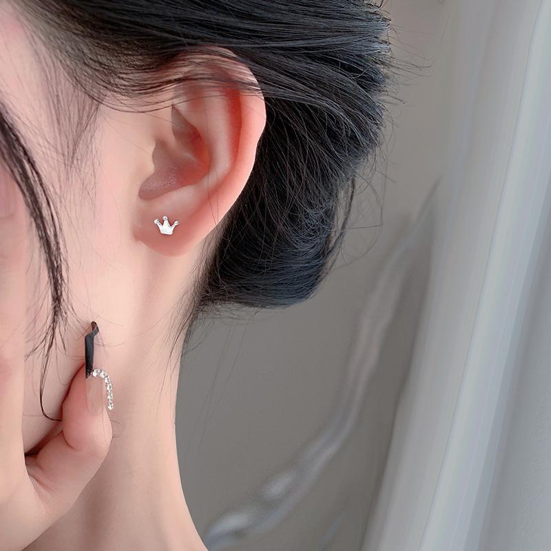 Серьги «Бабочка любви», серьги-клеверы с тремя листочками, маленькие отверстия для ушей, не нужно снимать серьги во время сна