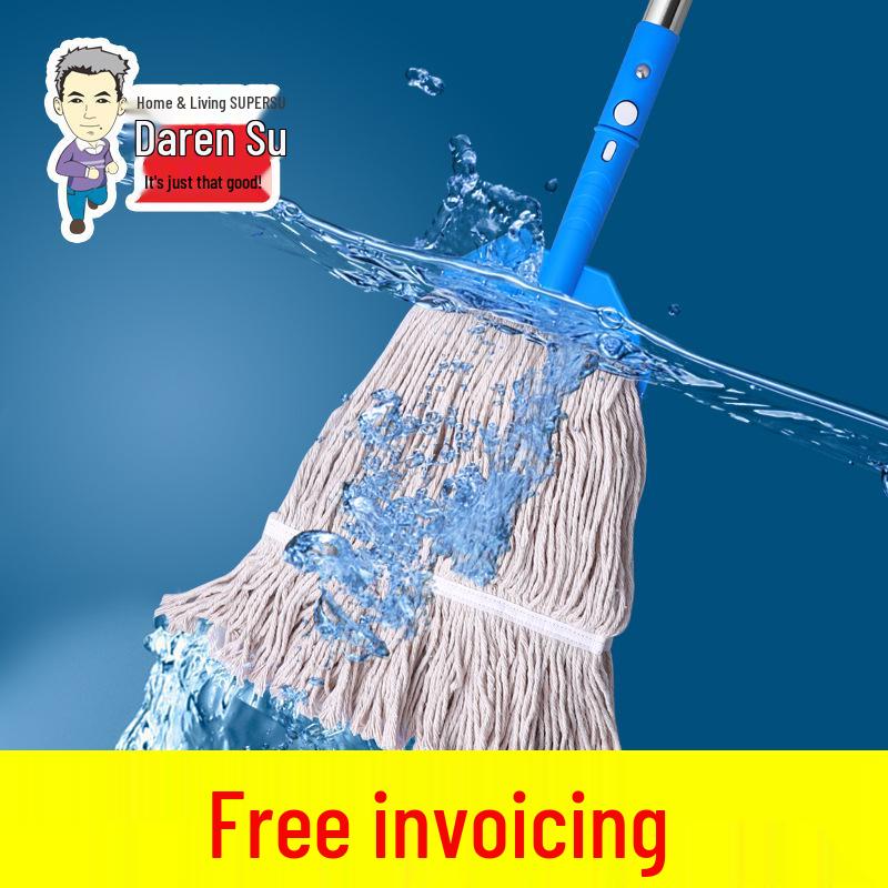 White Cloud Detachable Washable Wax Mop Set for Wooden Floors