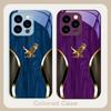 Благородное кольцо Золотой Орел Для iPhone 17 Air 16 E 15 14 13 Plus 12 mini 17 Pro Max 11Pro XR Xs X 7 8 11 Закаленное Стекло Чехол для Телефона
