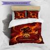 Galatasaray FC Printed 3PCS Bedding Set Breathable Duvet Cover with Pillowcases Decorative Bed Linen for Bedroom Home