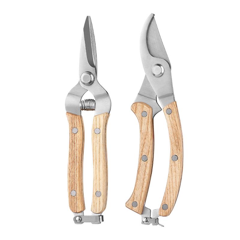 Ручка под дерево Садовые ножницы Ножницы для сбора цветов Ножницы для сбора веток Ножницы для фруктов Многофункциональные изогнутые ножницы Садовые инструменты