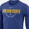 Nike Golden State Warriors Royal Practice Comfortable Long Sleeve T-Shirt Men Tops Blue 927943-495