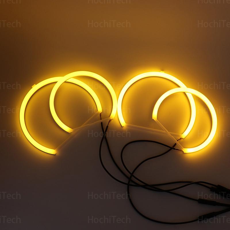 LED SMD Cotton Light Switchback Angel Eye Ring DRL Kit For BMW X5 E53 Pre Facelift 2000 2001 2002 2003