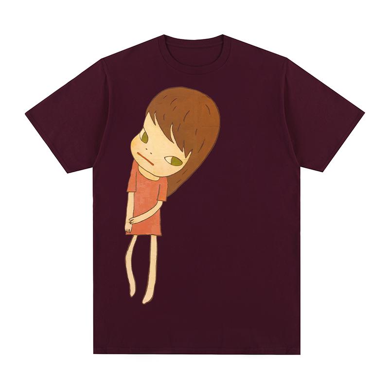Yoshitomo Nara Sleep Vintage Tshirt Art Cartoon Retro Aesthetic Cotton Unisex T shirt New Tee Tshirt Womens Tops