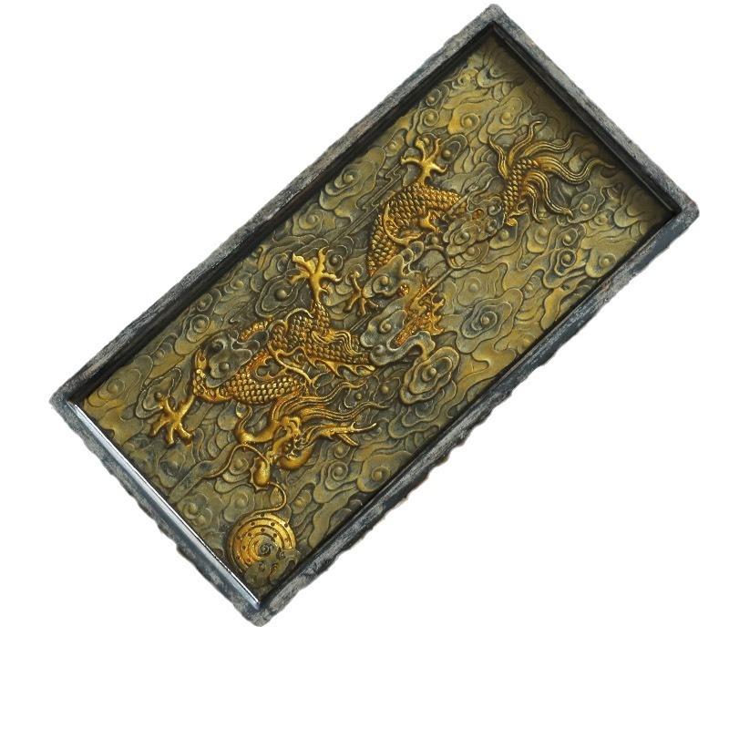 Керамический поднос для сухого заваривания чая, чайный сервиз кунг-фу, аксессуары для хранения воды, квадратный, круглый, большой, лакированный чайный столик, держатель для горшка