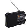 Портативное радио AM FM SW Bluetooth с фонариком, USB-зарядкой, коротковолновым диапазоном, воспроизведением с USB, большим регулятором для пожилых людей