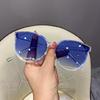 Korean Style Trend Women's Sunglasses - Large Frame, Face Shaping, UV Protection (2024)