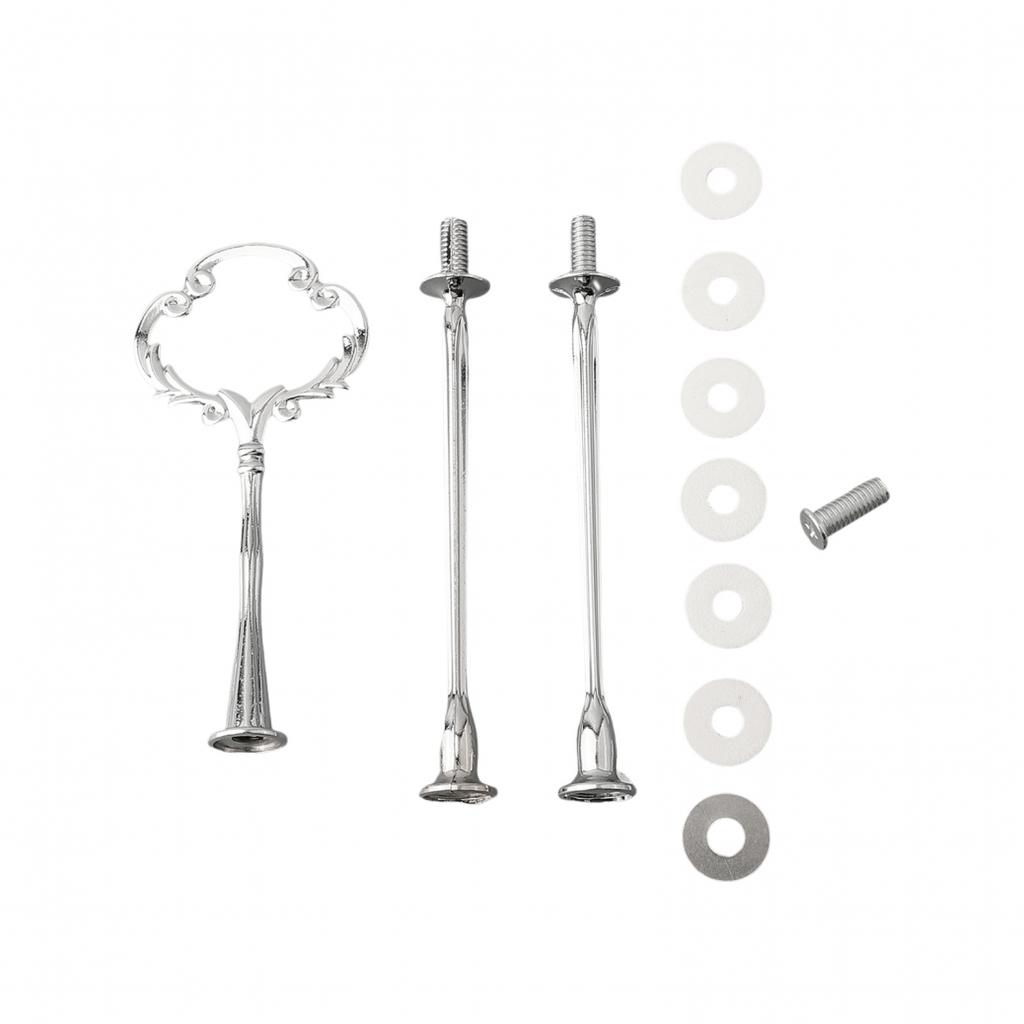 1 шт. Подставка для торта в европейском стиле, серебристая, съемная